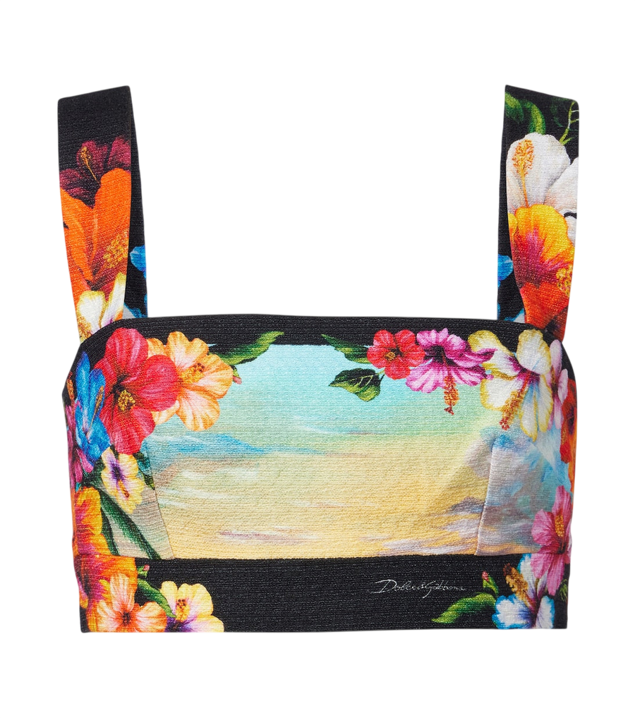 Dolce&Gabbana Printed crop top