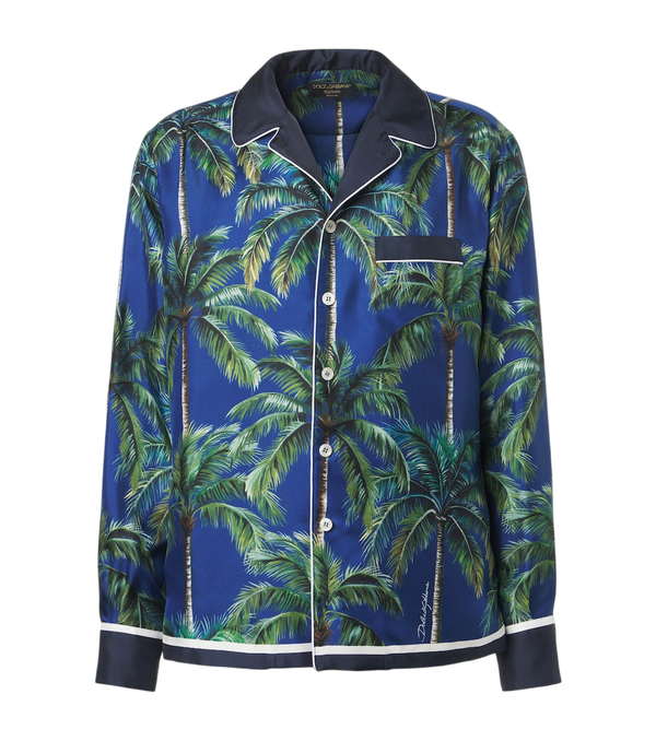 Dolce&Gabbana Printed silk twill shirt