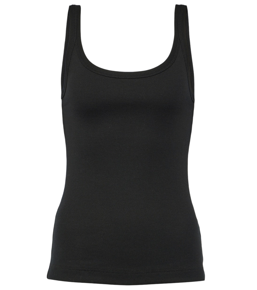 Camiseta de tirantes de algodón de punto acanalado de Dolce&Gabbana