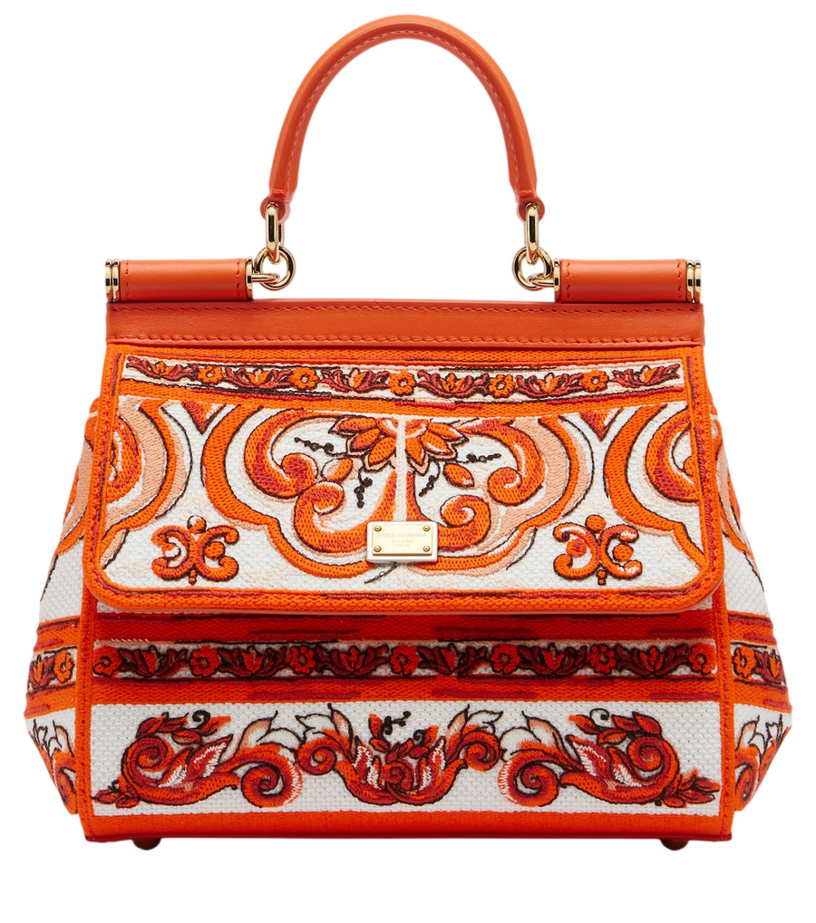 Dolce&Gabbana Sicily Medium embroidered top-handle bag