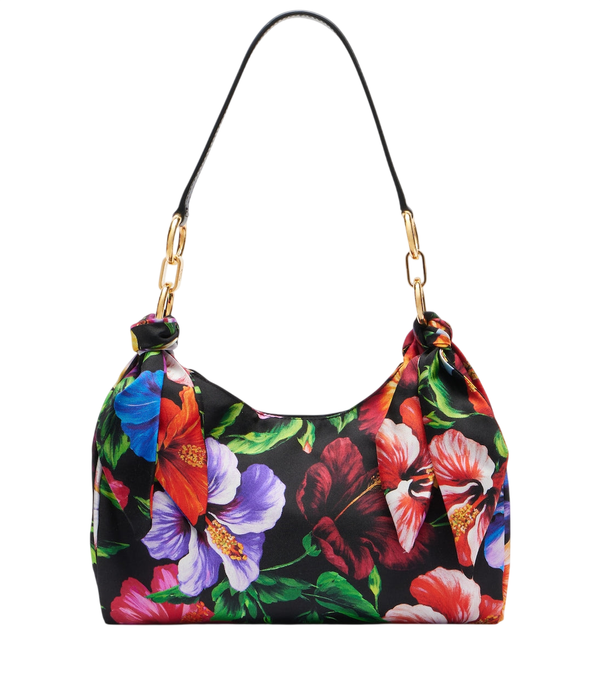 Dolce&Gabbana Small floral satin shoulder bag