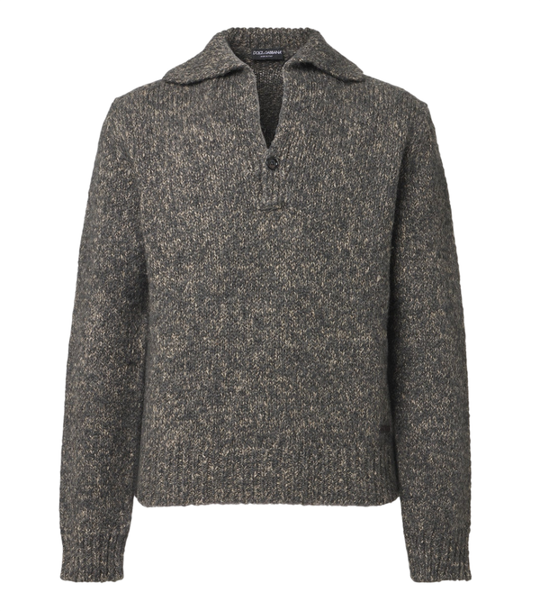 Dolce&Gabbana Wool, alpaca, and linen polo sweater