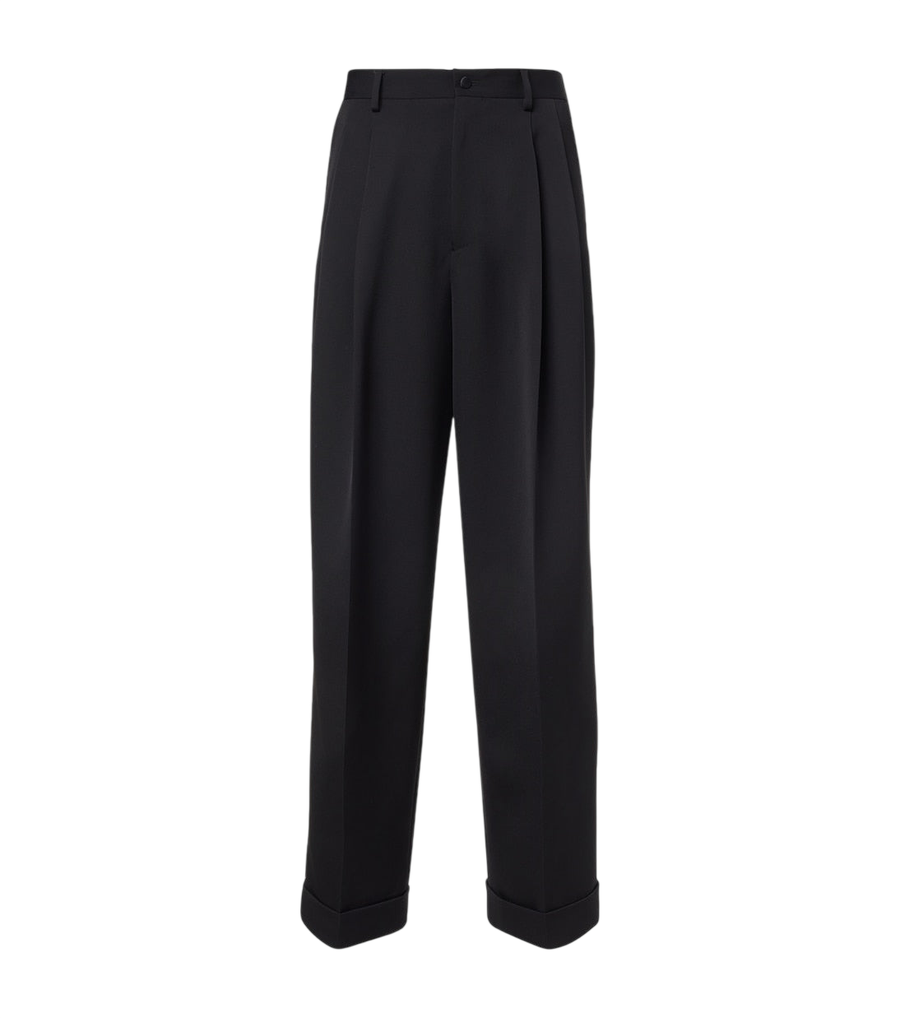 Dolce&Gabbana Wool and silk-blend gabardine suit pants