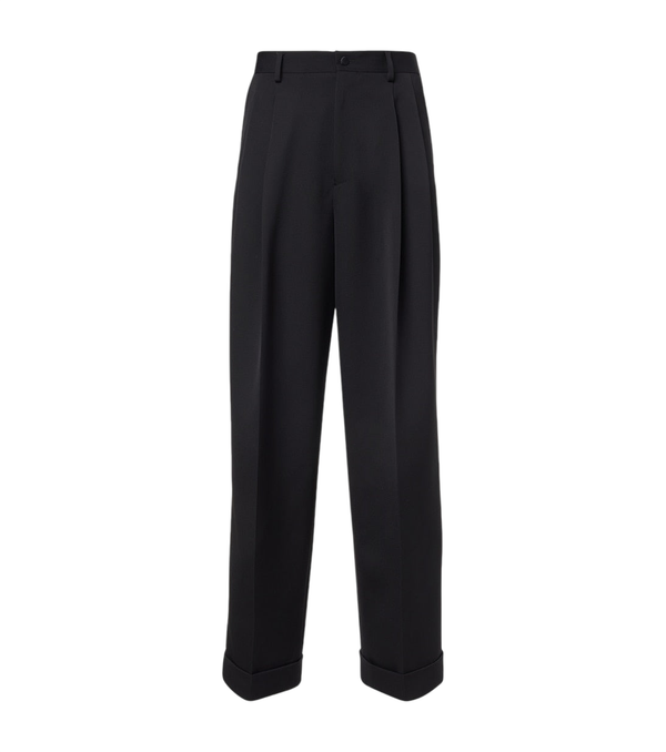 Dolce&Gabbana Wool and silk-blend gabardine suit pants