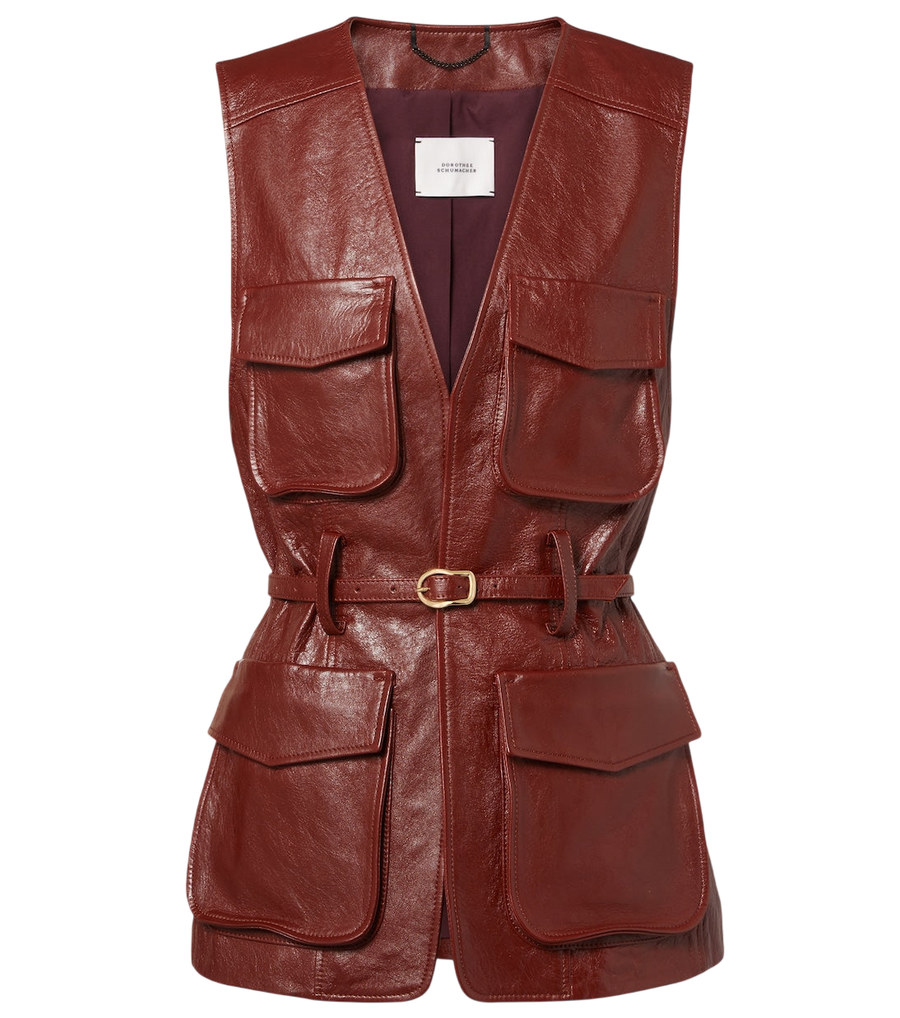 Dorothee Schumacher Broken Shine leather vest