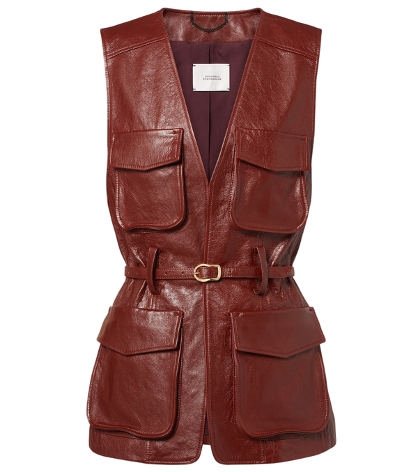 Dorothee Schumacher Broken Shine leather vest