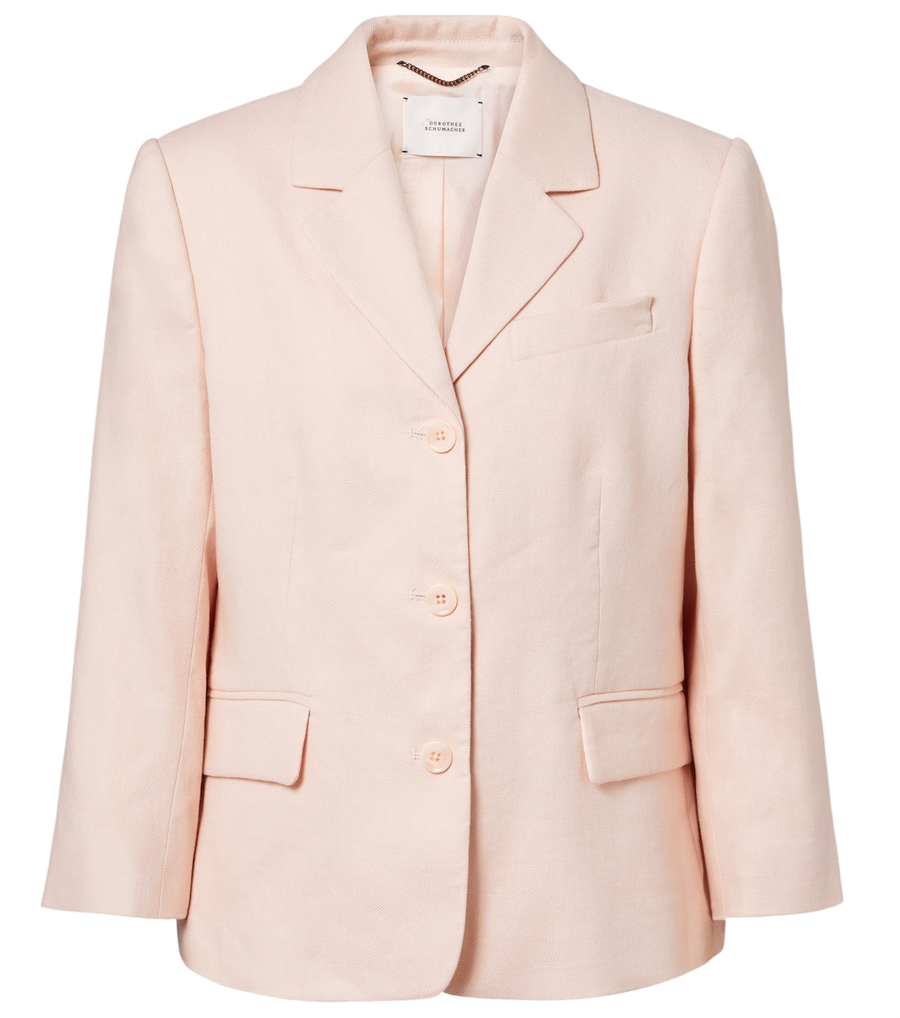 Dorothee Schumacher Casual Sophistication linen and cotton blazer