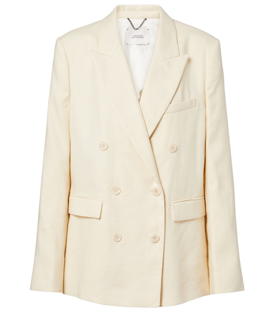 Dorothee Schumacher Casual Sophistication linen and cotton blazer