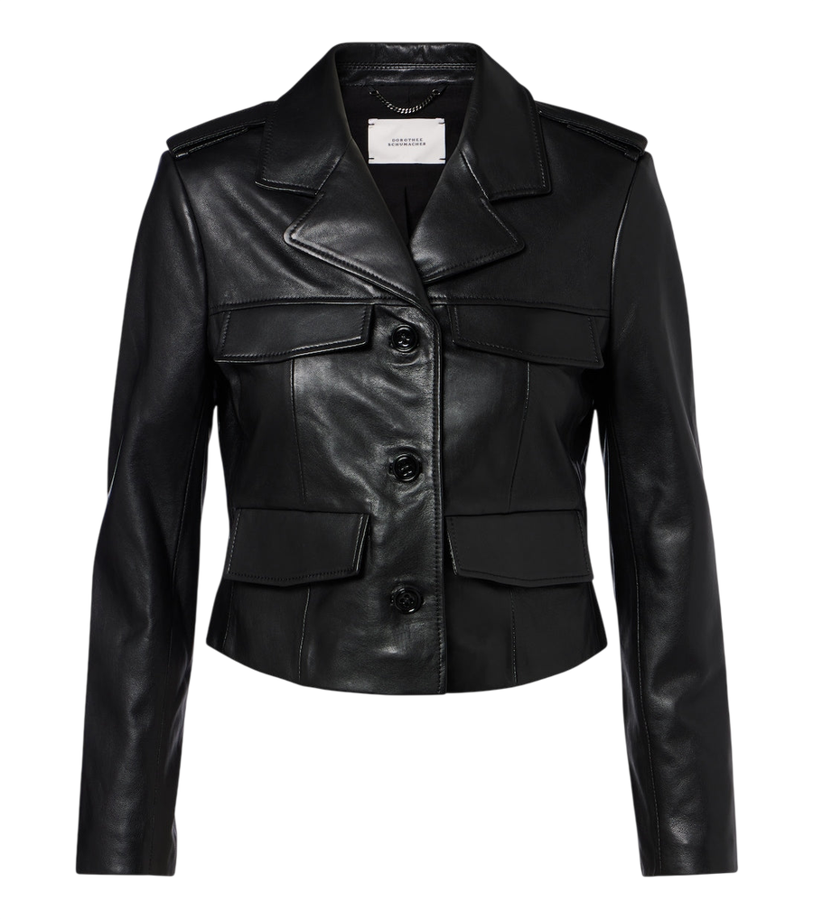 Dorothee Schumacher Cropped leather jacket