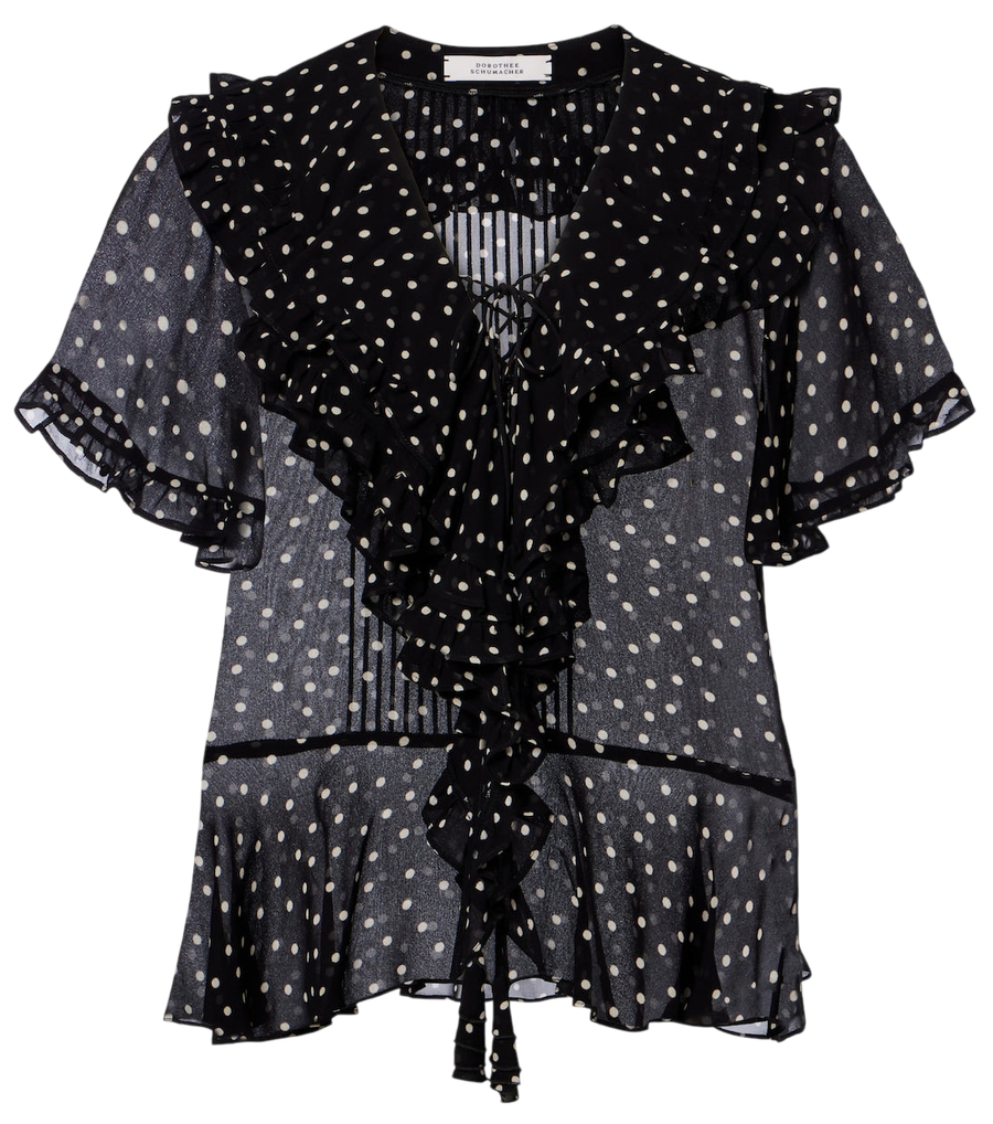 Dorothee Schumacher Dancing Dots polka-dot georgette blouse