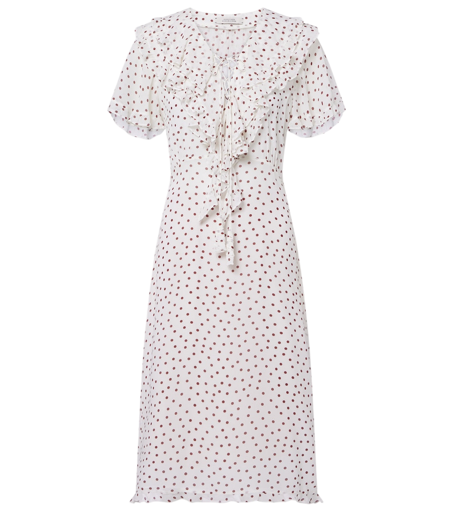 Robe midi en georgette à pois Dancing Dots de Dorothee Schumacher