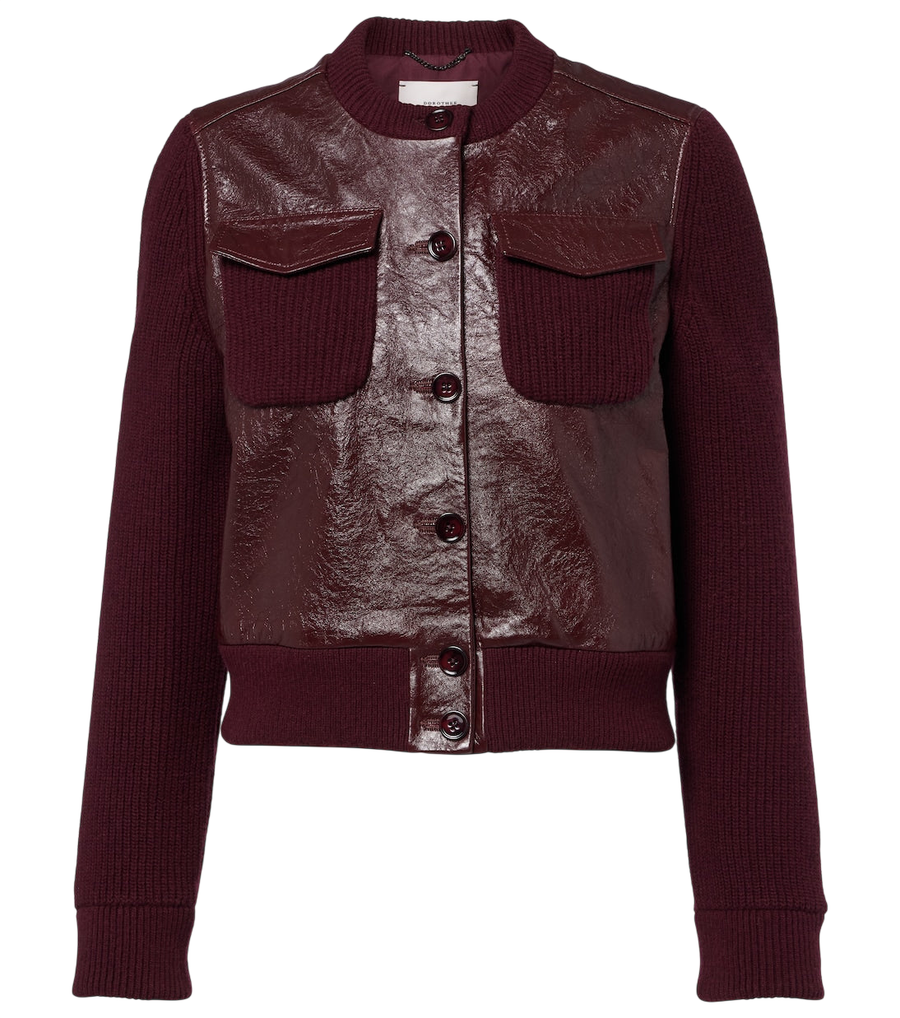 Dorothee Schumacher It's A Match cropped leather jacket
