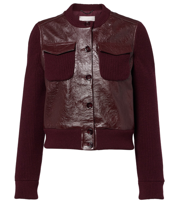 Dorothee Schumacher It's A Match cropped leather jacket