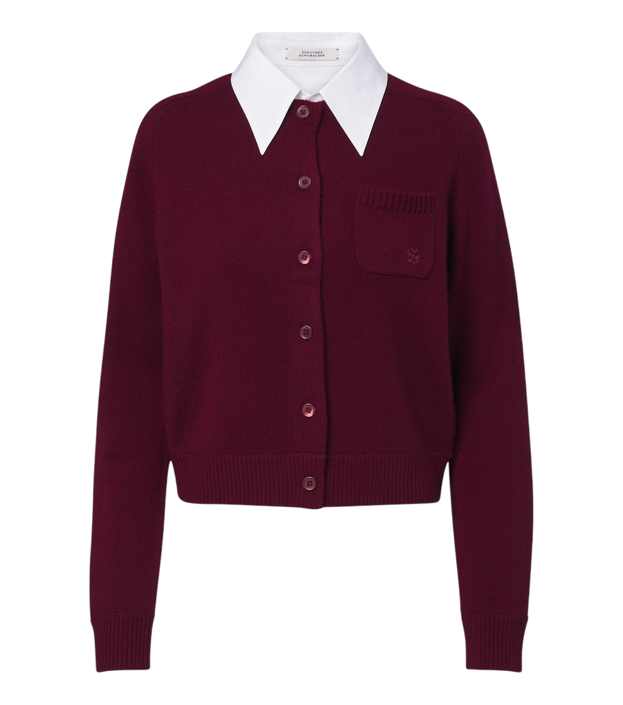 Dorothee Schumacher Layered wool and cashmere cardigan