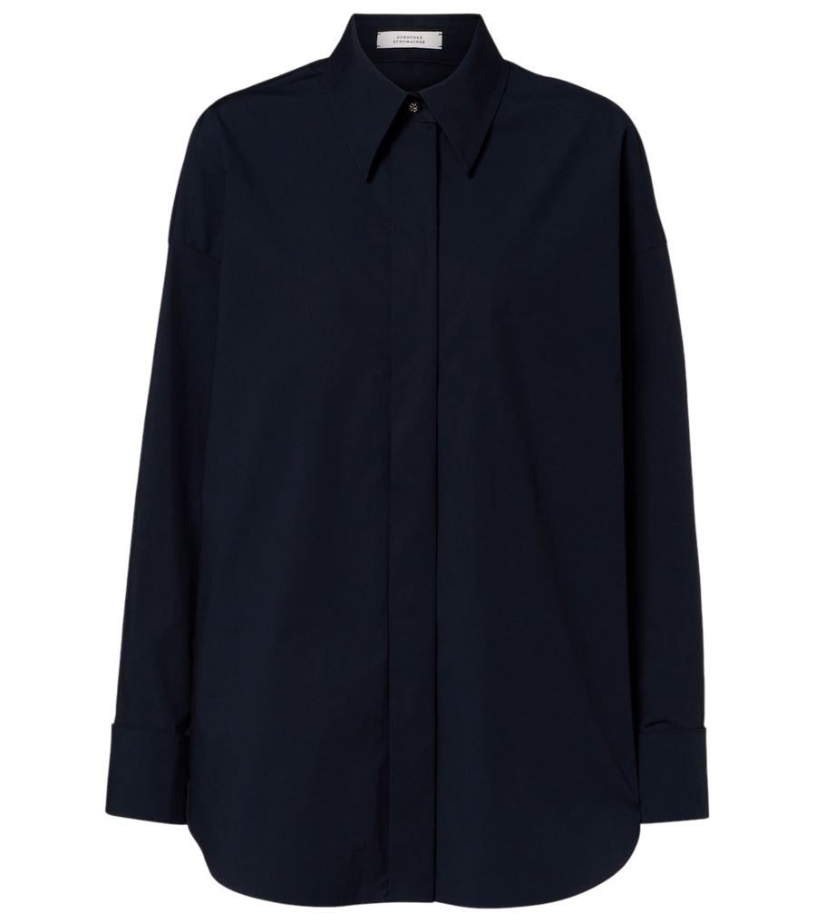 Chemise Dorothee Schumacher en popeline de mélange de coton Poplin Power II