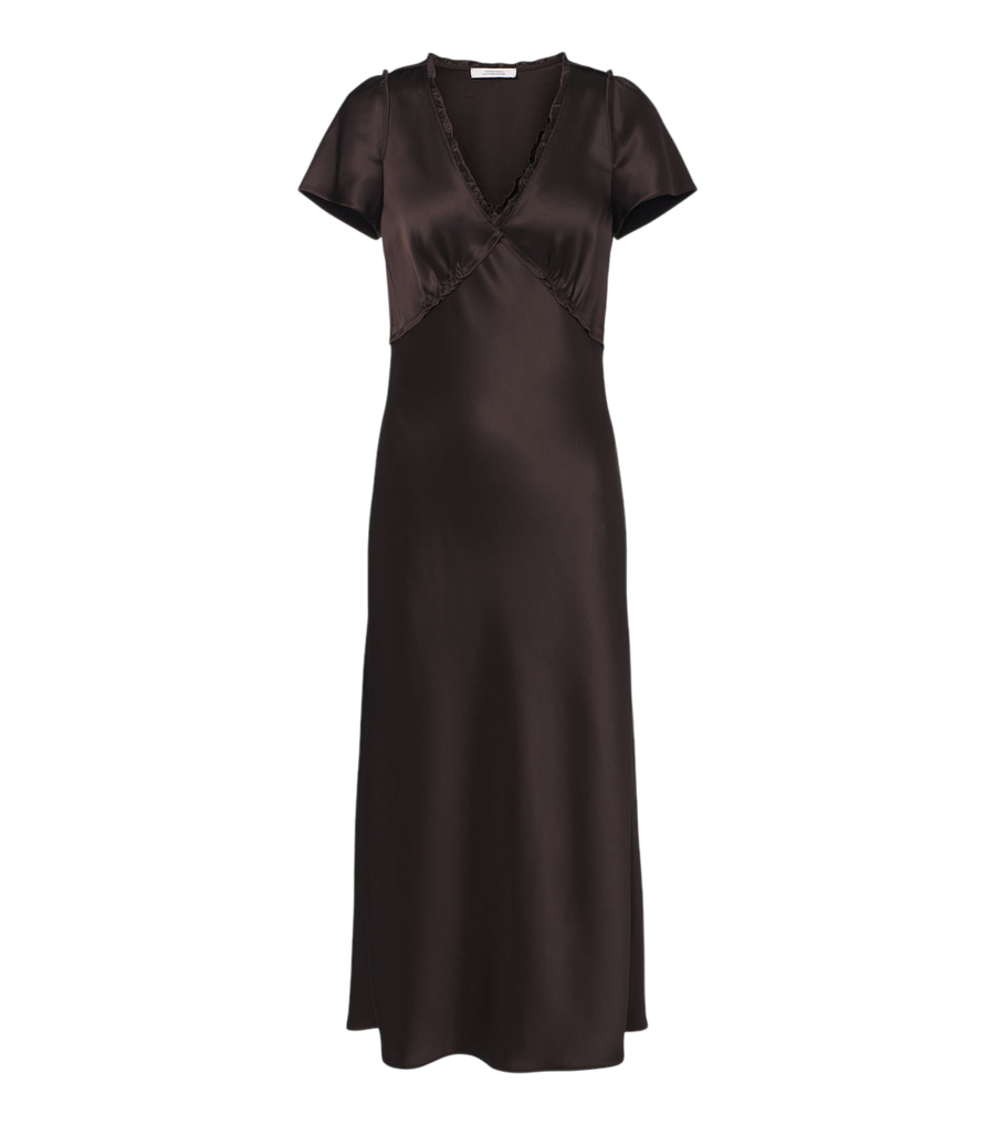 Vestido midi de satén Shiny Statement de Dorothee Schumacher