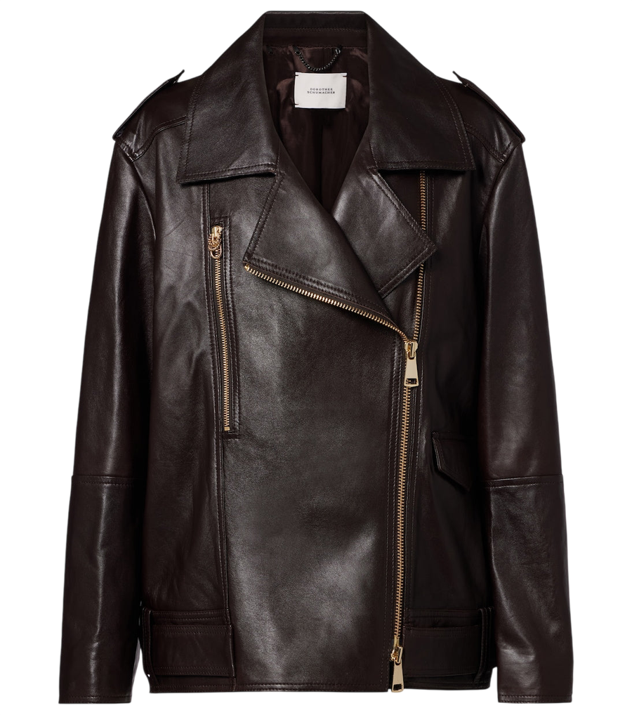 Dorothee Schumacher Sleek Statement leather biker jacket