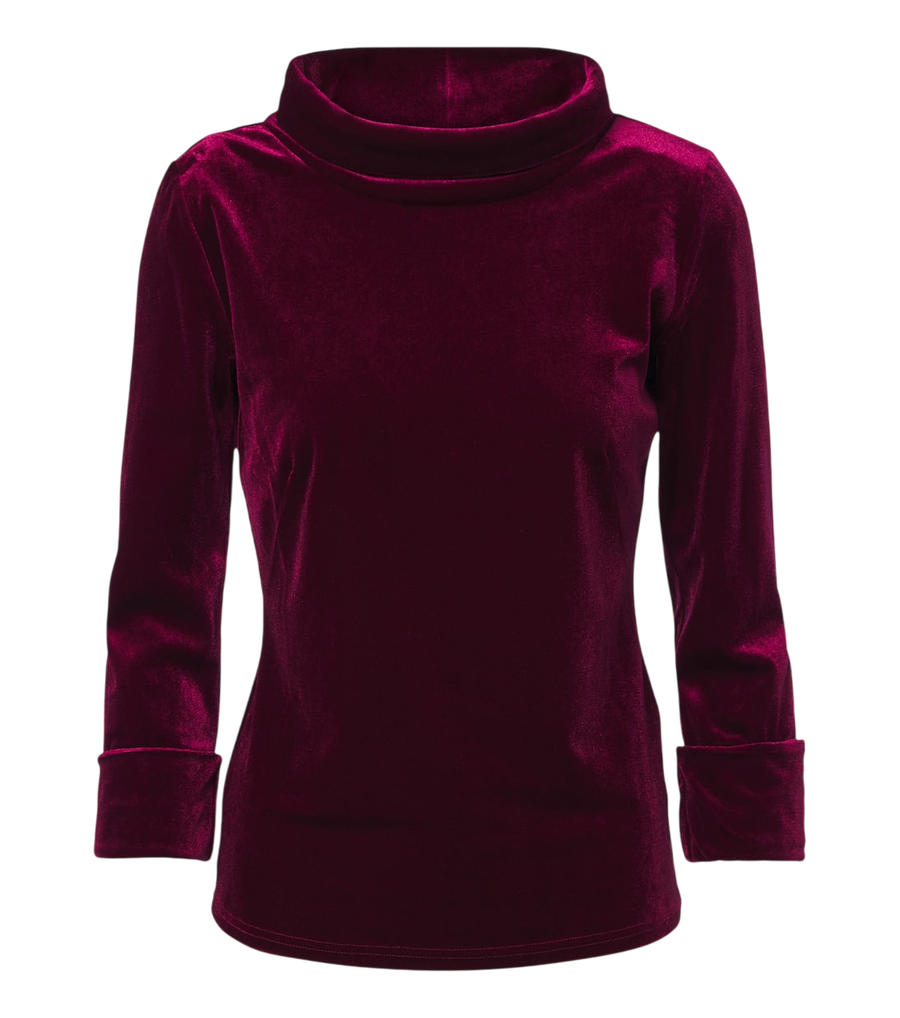 Top de cuello alto de terciopelo de Dorothee Schumacher