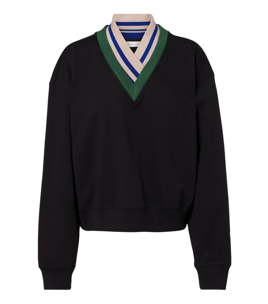 Sudadera de punto de algodón Dries Van Noten