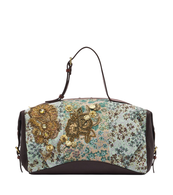 Dries Van Noten Embellished bowling bag