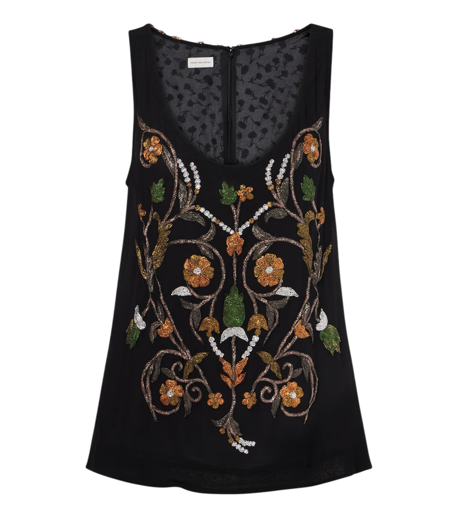 Top bordado de Dries Van Noten