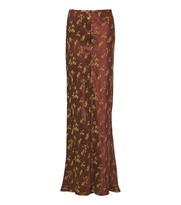 Gonna lunga jacquard floreale Dries Van Noten