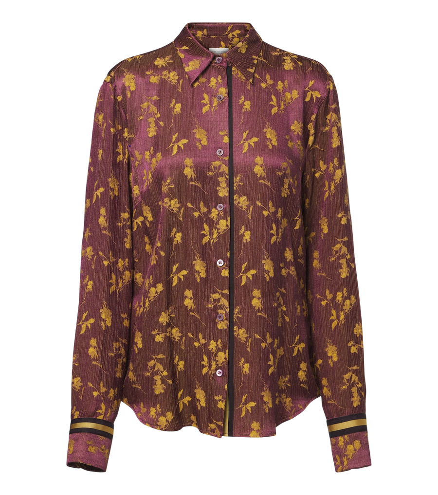 Camisa de jacquard floral de Dries Van Noten