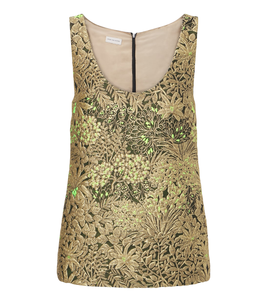 Dries Van Noten Floral jacquard top