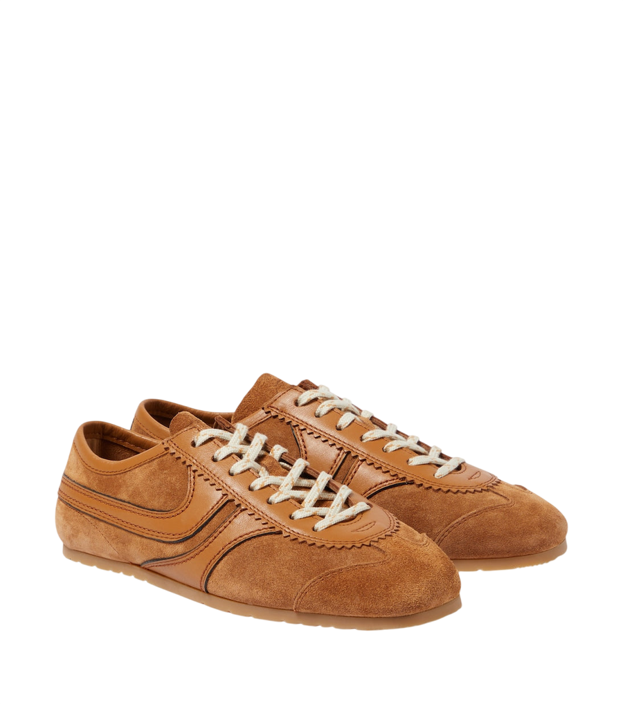 Dries Van Noten Leather and suede sneakers