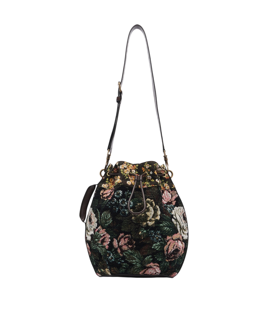 Dries Van Noten Medium floral bucket bag