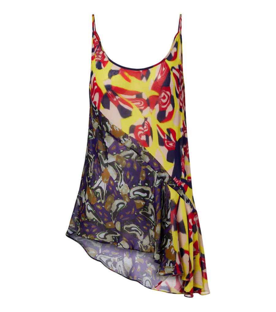 Top asimétrico estampado de Dries Van Noten