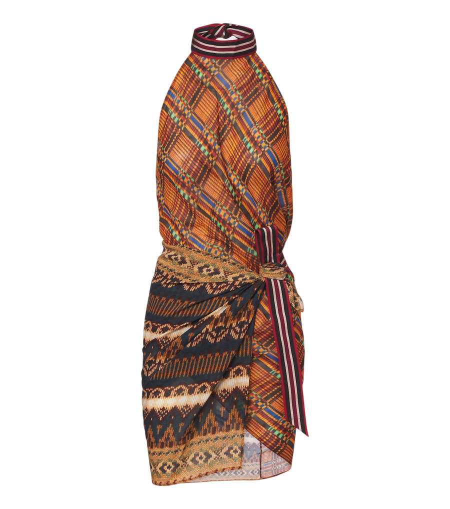 Dries Van Noten Printed halterneck top