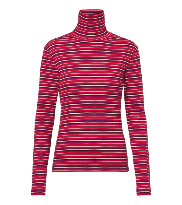 Dries Van Noten Striped cotton-blend turtleneck sweater