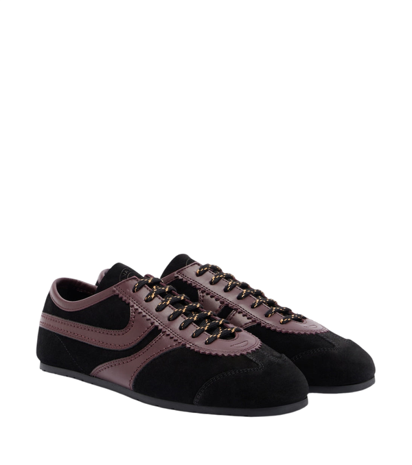 Dries Van Noten Suede and leather sneakers