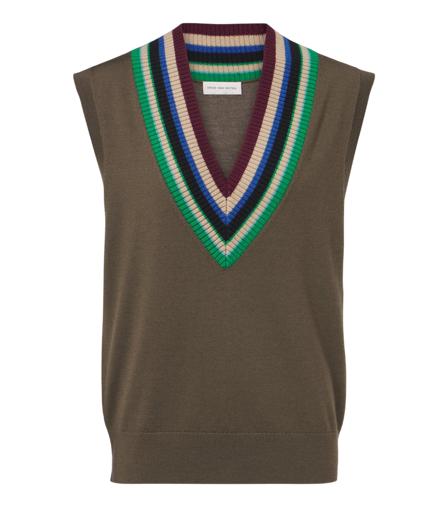 Dries Van Noten Virgin wool sweater vest