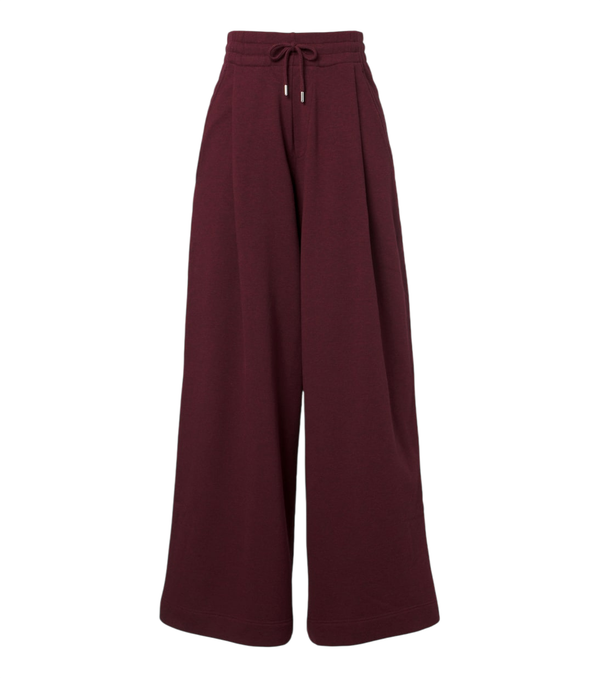 Pantalones de chándal de punto de algodón de pernera ancha de Dries Van Noten