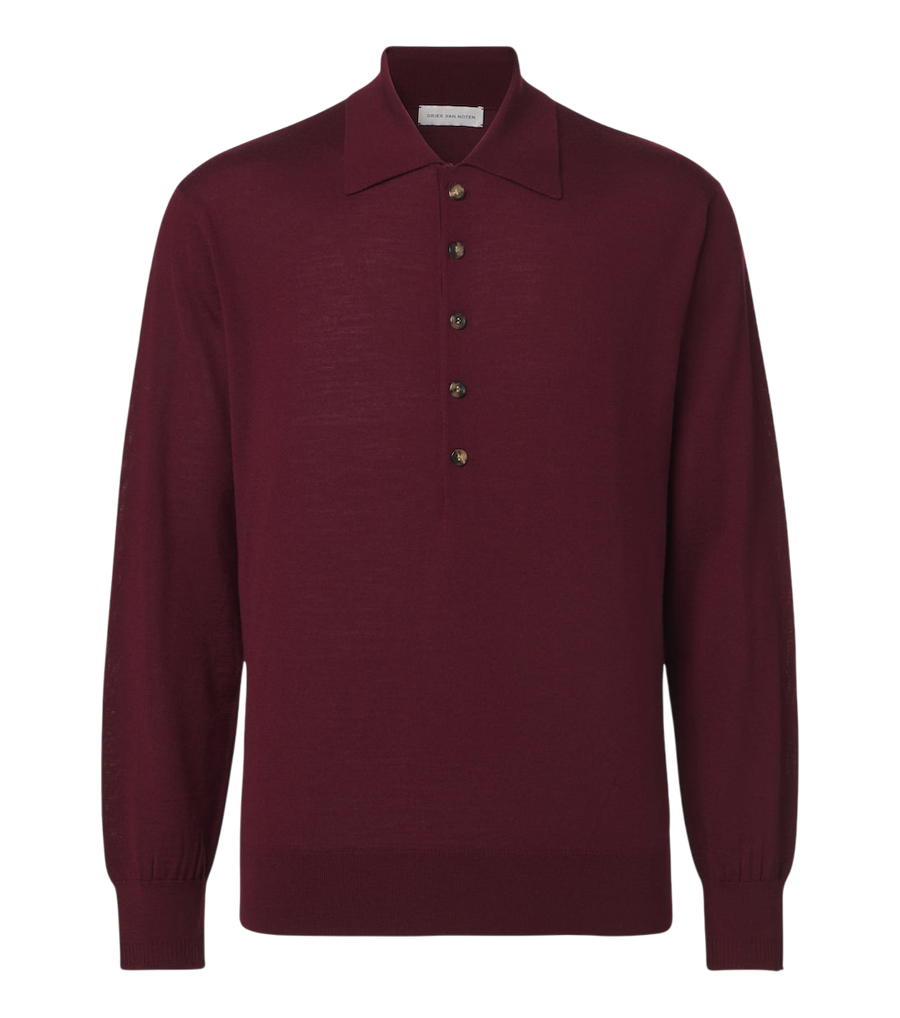 Dries Van Noten Wool polo sweater