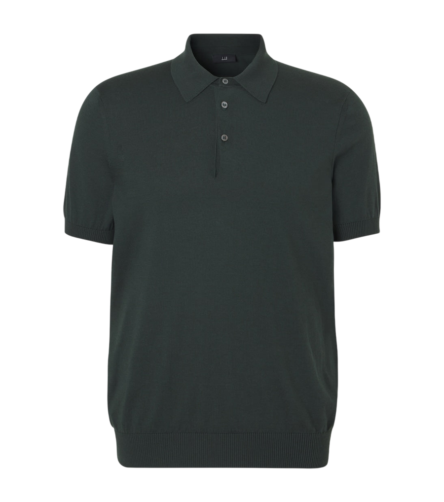 Dunhill Cotton and silk polo sweater