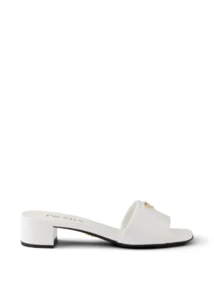 Prada Saffiano patent leather sandals