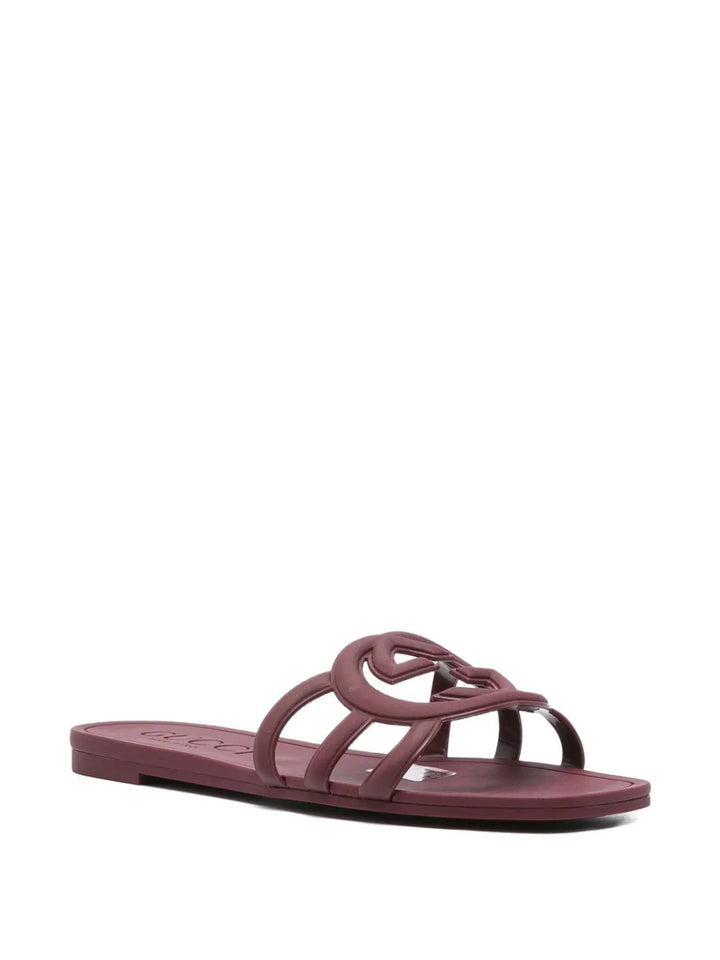 Gucci GG-logo flat sandals