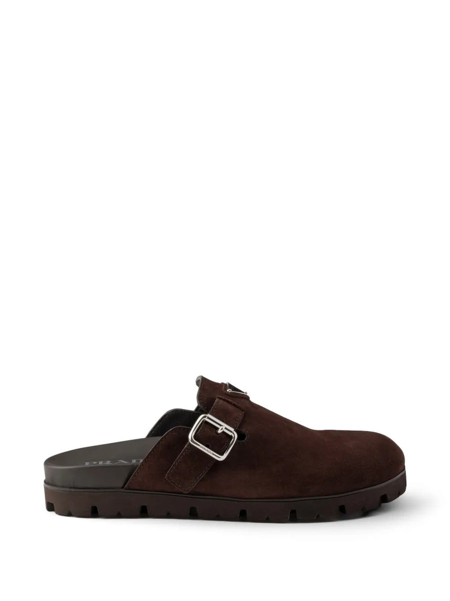 Prada suede mules