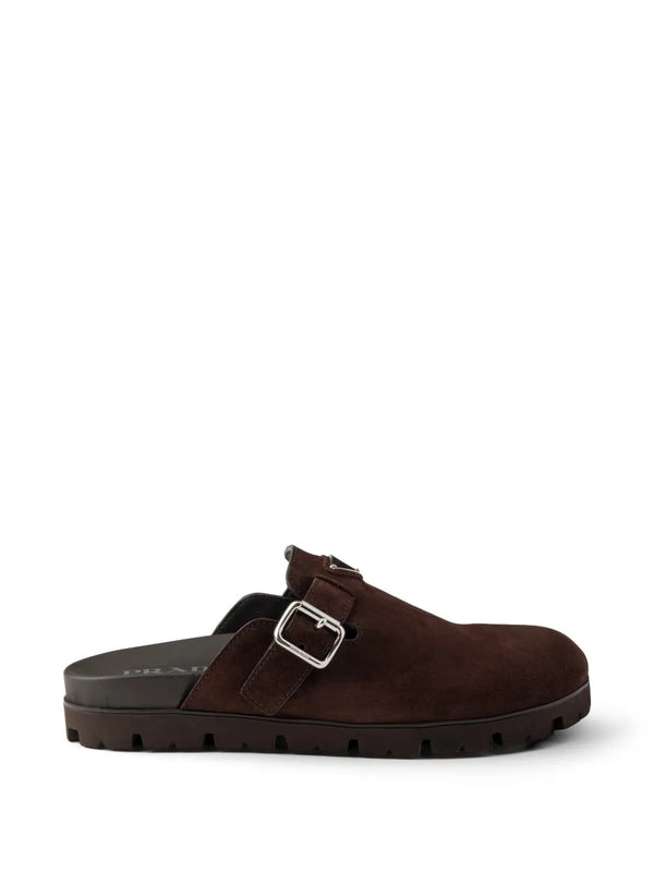 Prada suede mules