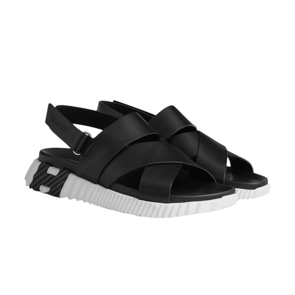 Hermes Men's Noire Electric Sandals