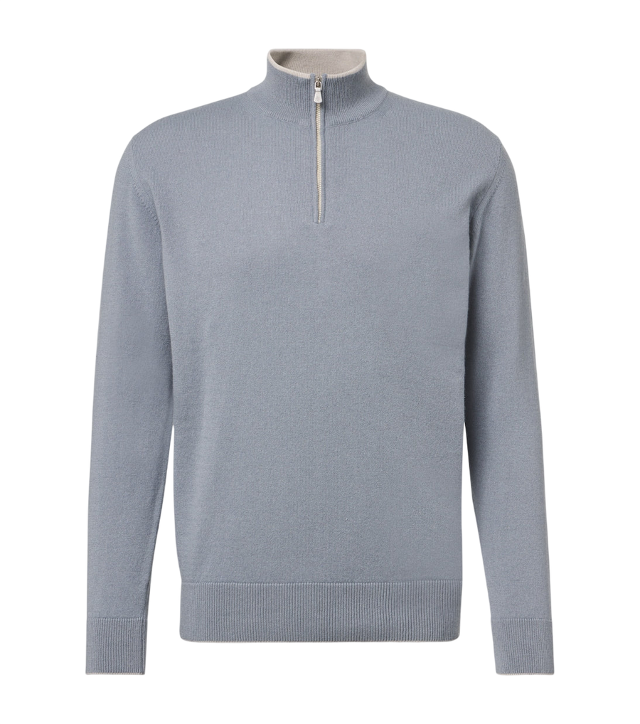 Eleventy Cashmere half-zip sweater