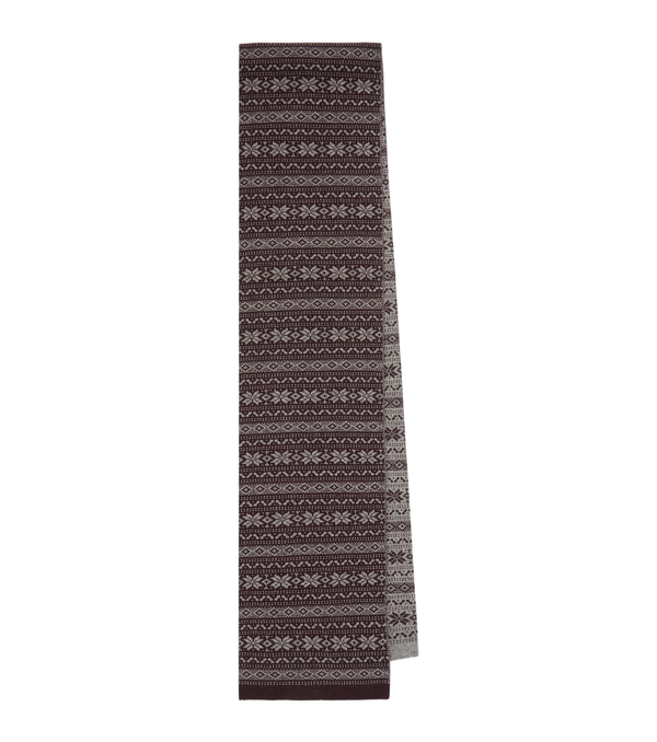 Eleventy Cachecol de cashmere com estampa Fair Isle