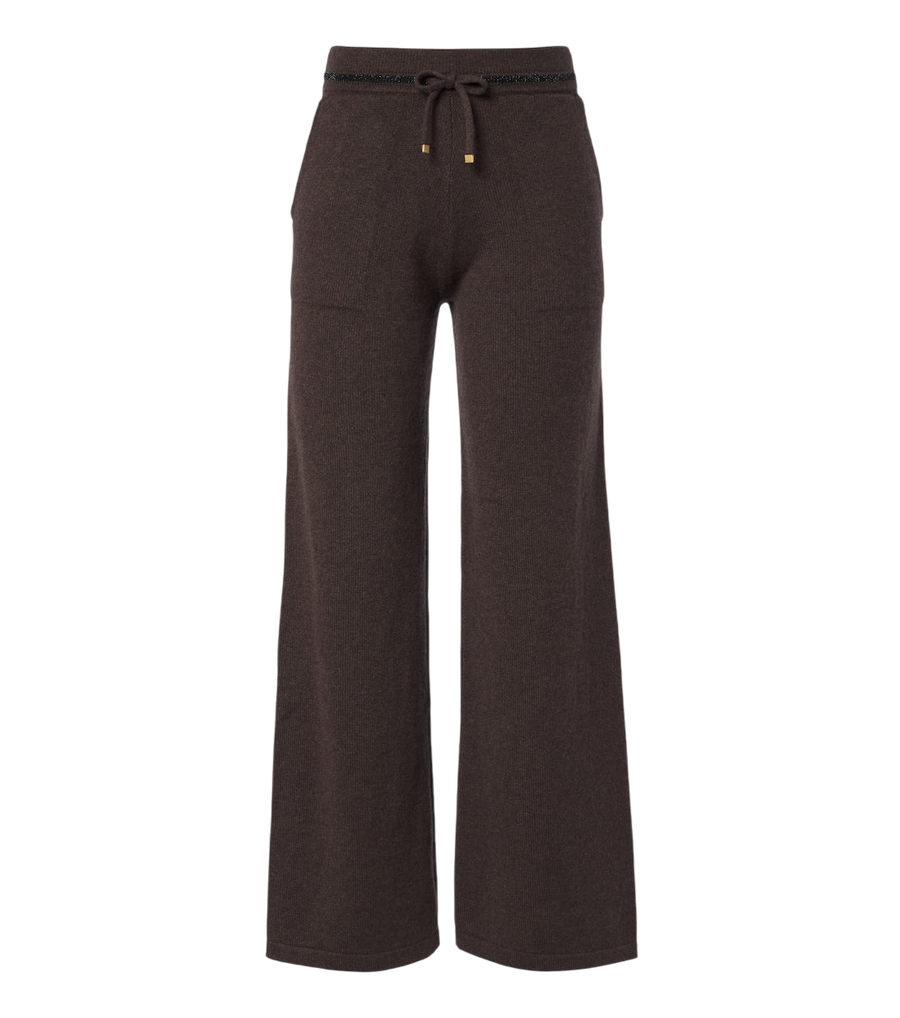 Eleventy Knitted cashmere wide-leg pants