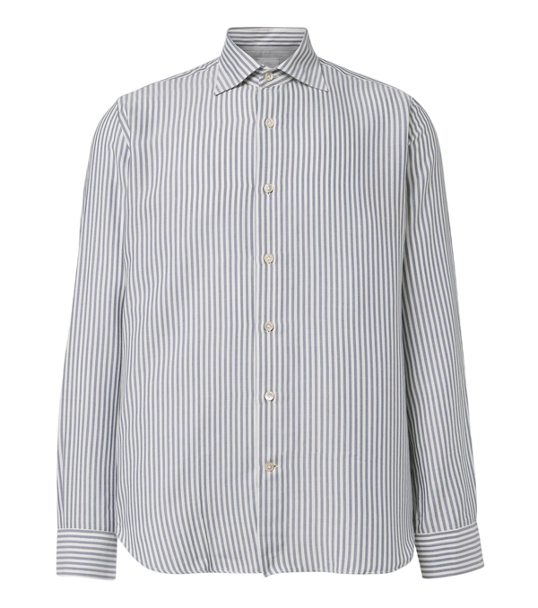 Eleventy Striped twill shirt