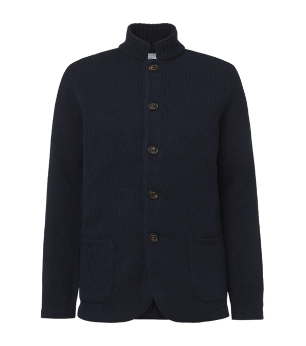 Eleventy Wool and cashmere-blend cardigan