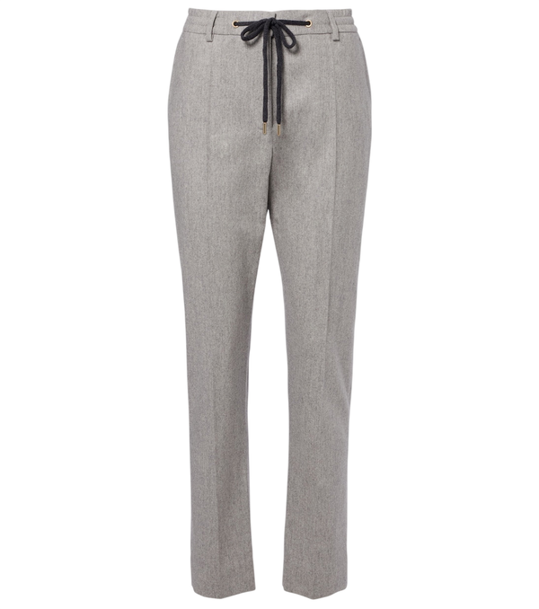 Eleventy Wool and cashmere tapered pants