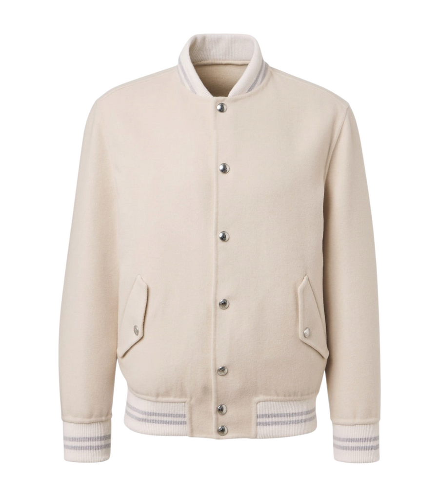 Eleventy Wool and cashmere varsity jacket